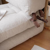 Fotoliu Fold Teddy Cream