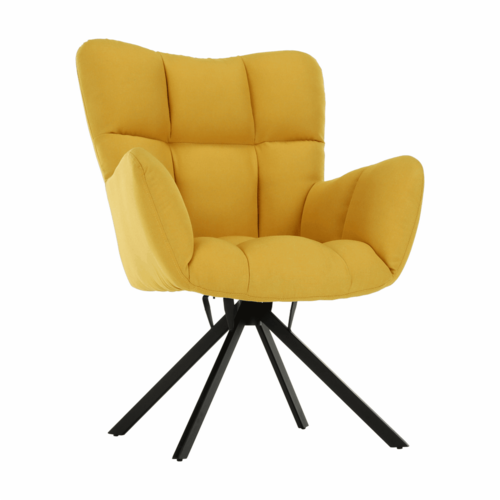 Otočné křeslo KOMODO, žlutá