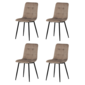 Set de scaune de sufragerie CT-281 CRM4, 4 buc
