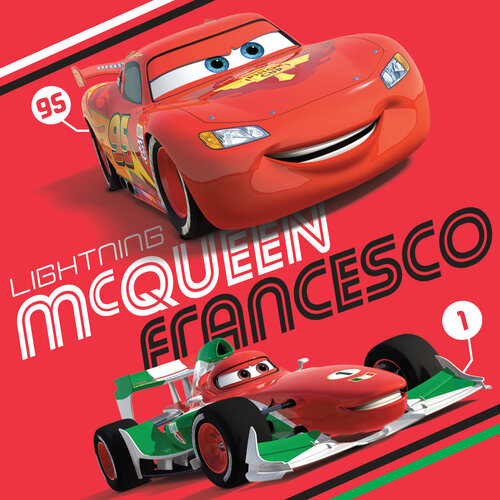 Cars McQueen Francesco kispárna, 40 x 40 cm
