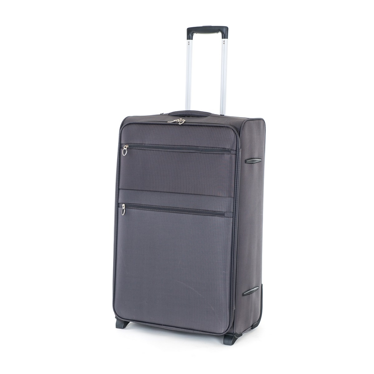 Levně Pretty UP Cestovní textilní kufr TEX15 L, šedá