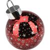 Božični LED okrasek Xmas ball rdeča, premer 15 cm