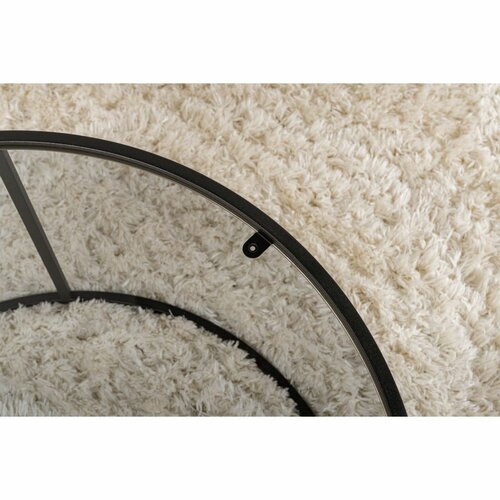 Măsuță de cafea Aurum Black cu sticlă fumurie, 80 cm