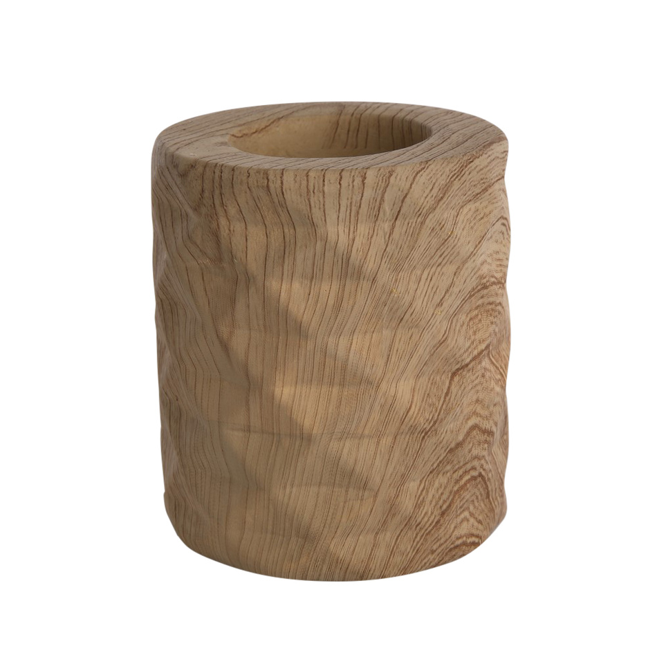 Altom Svícen porcelánový Wood, 8 x 9 cm