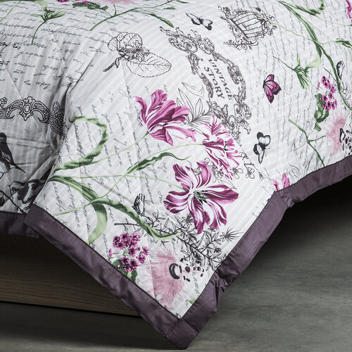 Narzuta na łóżko Valeria fioletowy, 160 x 220 cm
