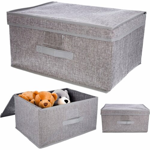 Skládací úložný box s odklopným víkem 44 × 33 × 22 cm