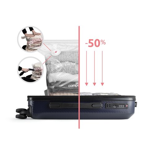 Compactor Set potovalnih kovčkov Cosmos, temnomodra, 3 kos