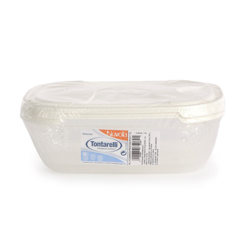 Tontarelli Sada plastových dóz na potraviny Nuvola 1,15 l, 2 ks