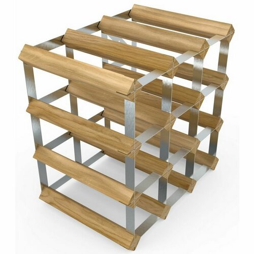 RTA Stojan za 12 steklenic vina, svetli hrast