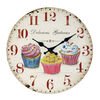 Zegar ścienny Cupcake, śr. 34 cm