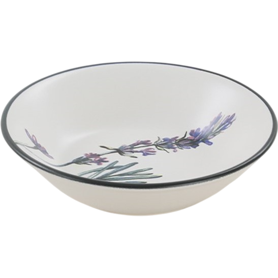 Súprava 6 kameninových hlbokých tanierov Herbal 18 cm