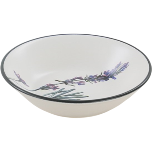 Súprava 6 kameninových hlbokých tanierov Herbal 18 cm