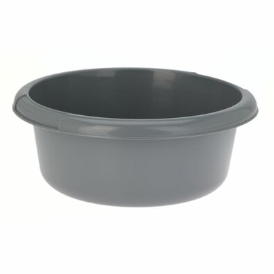 Műanyag lavór, 32 cm átmérő, szürke