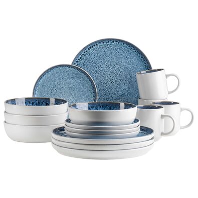 Mäser Set de veselă 16 piese MALEA – albastru