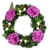 Cranach wreath Violet chrysanthemums, 35 cm