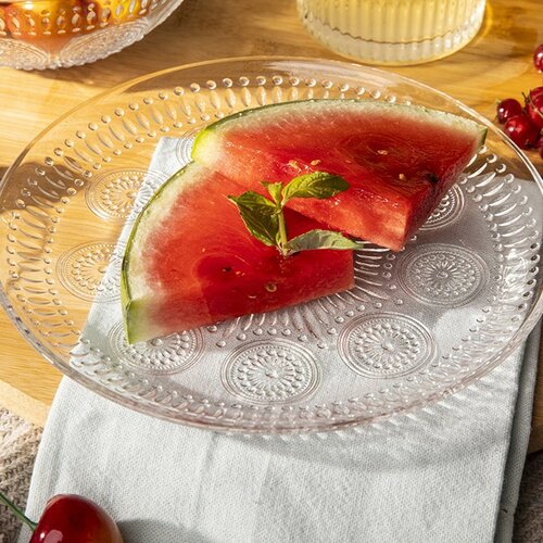 Altom Set of glass plates Daisy, 17 cm, 6 pcs