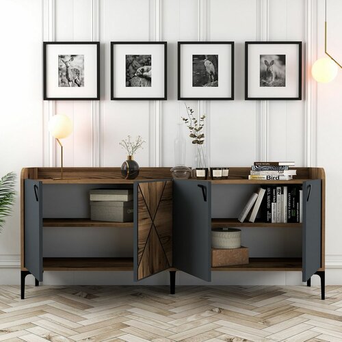 Schrank Venedik Walnut and Anthracite