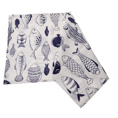 Bieżnik wodoodporny Ryby, 40 x 140 cm