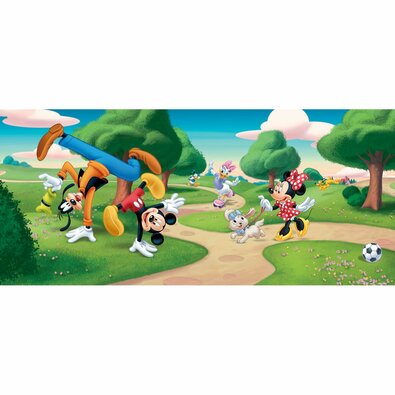 Tapeta fotograficzna dziecięca Mickey Mouse i przyjaciele, 202 x 90 cm