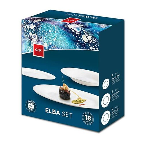 Toro 18-częściowy zestaw talerzy ELBA