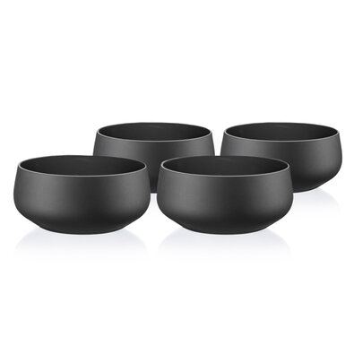Crystalex Mini Bowls Black 4 részes tálkészlet,95 ml