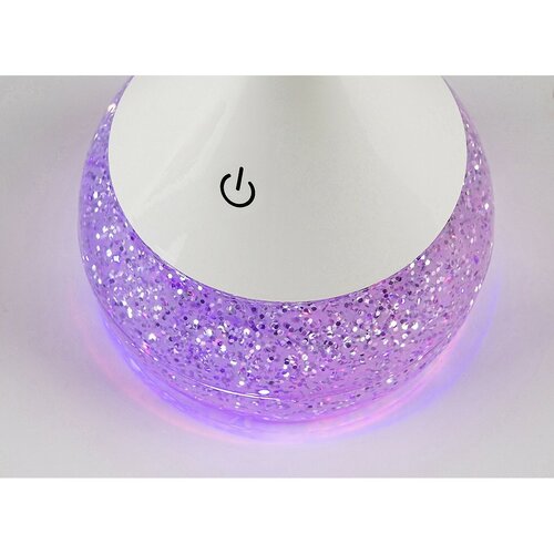 Rabalux 74248 funkcjonalna i dekoracyjna lampa stołowa LED z brokatem Vivter, 4 W, 2200 lm, IP20