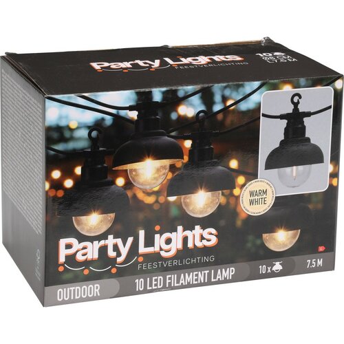 Marco kültéri LED party lánc, 4,5 m, 10 LED  filament, IP 44