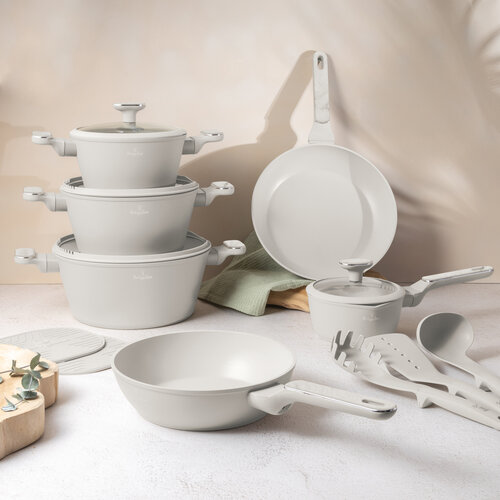 BerlingerHaus Set de vase cu suprafață din titan Sahara Marble, 15 piese