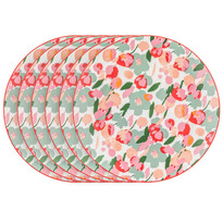 Altom Porcelanowy talerz deserowy Grace 20,5 cm,zestaw 6 sztuk