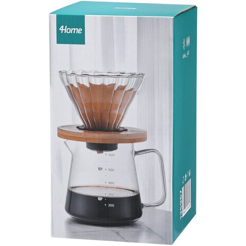 4Home Набір для заварювання кави Dripper, 600 мл