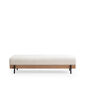 Taburet Eti Oak Pouffe White