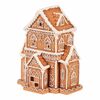 Božična dekoracija Perníková hiška s LEDosvetlením, poliresin, 24 cm
