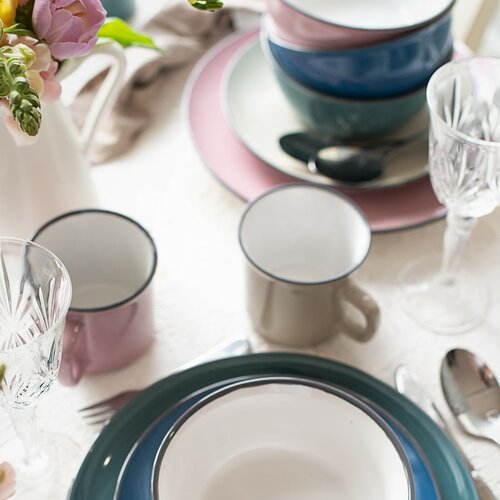 Mäser 16 darabos MAILA étkészlet – petróleum mix