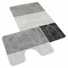 Set de covorașe de baie Kvalitex Geometrie gri, 60 x 100 cm, 60 x 50 cm