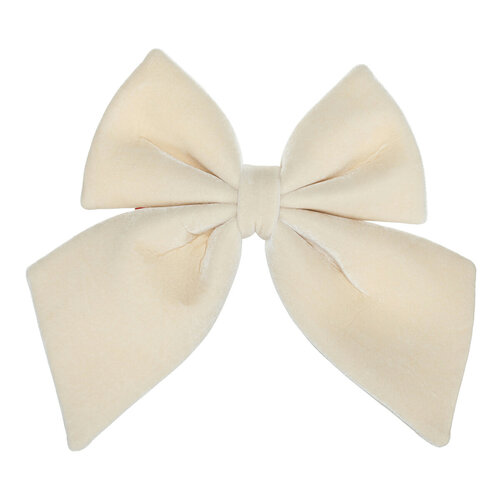 Set de funde mari din catifea, 12 bucăți, crem