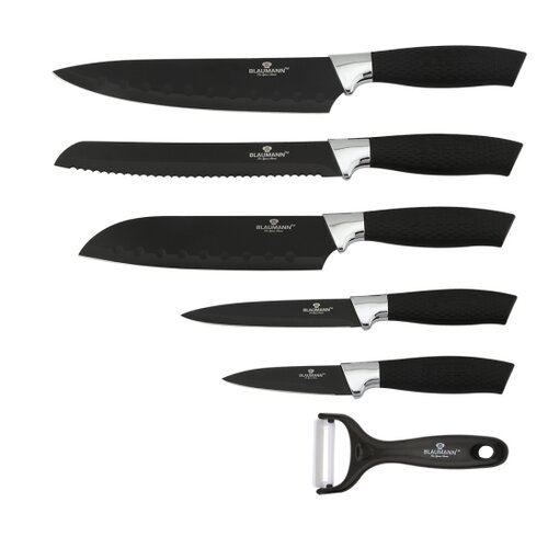 Blaumann 6dílná sada nožů s nepřilnavým povrchem, černá