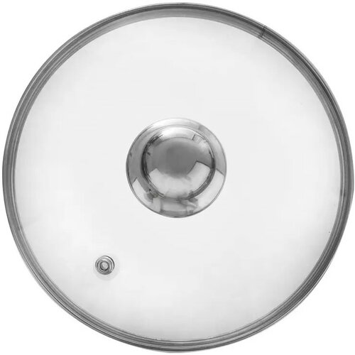 Orion Steklena pokrovka z ročajem, 18 cm