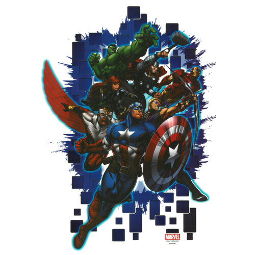 Samolepiaca dekorácia Avengers, 48 x 29 cm