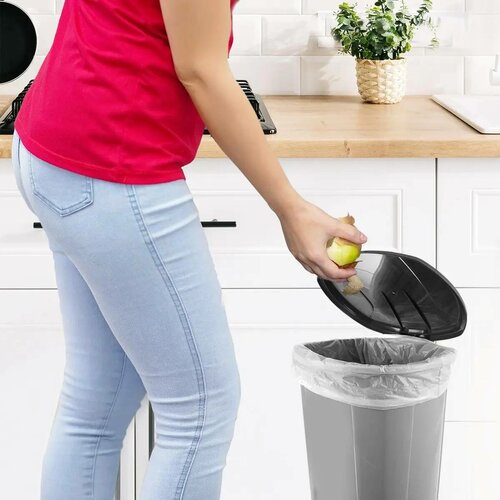 Orion Pedálový odpadkový koš 5,5 l, šedá