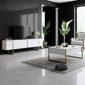 Televizní stolek Luxe White and Gold