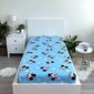 Cearșaf de pat cu elastic Jerry Fabrics Mickey Blue 02, 90 x 200 cm + 25 cm