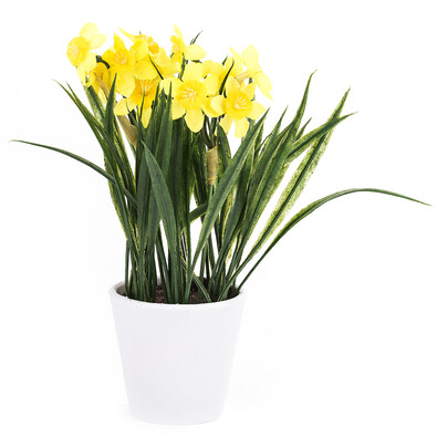 Umelá kvetina Narcis žltá
