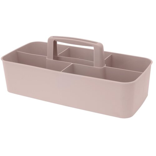 Plastikowy przenośny organizer Danny, 32 x 16 x 13 cm, różowy