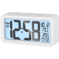 Zegar Sencor SDC 2800 W z budziskiem i termometrem, biały