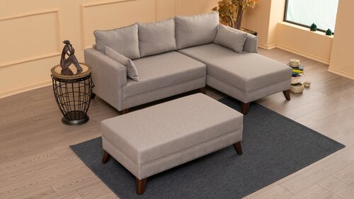 Klappecksofa Bella Corner Right 2 Cream