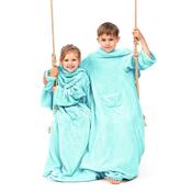 Decoking Lazy Kids takaró ujjakkal, türkizkék, 90 x 105 cm
