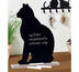 Poznámková tabule kočka, černá