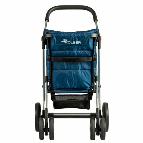 Rolser Faltbarer Einkaufstrolley Basket, Polar 4Big, Blau