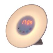 Rabalux 4423 Penelope stolní LED lampa s budíkem, bílá