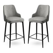 Set de scaune de bar Enox Grey, 2 buc.